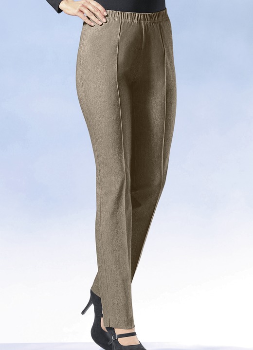 Hosen in Schlupfform - Hose mit angenehm weicher Innenseite, in Größe 020 bis 245, in Farbe TAUPE Ansicht 1