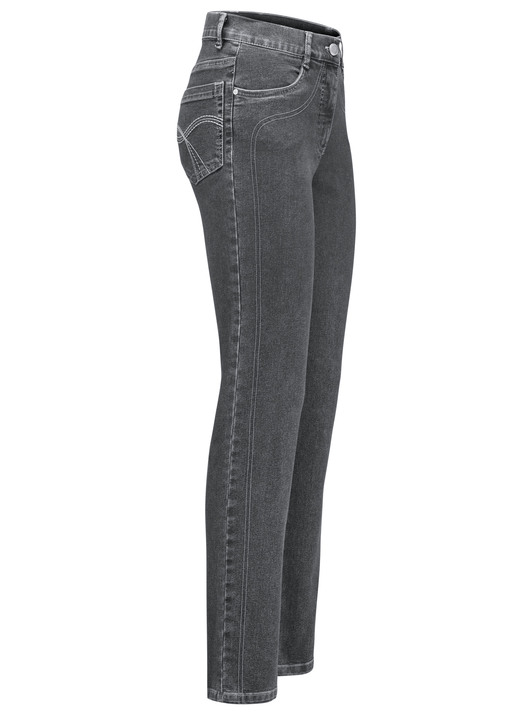 Hosen mit Knopf- und Reißverschluss - Power-Stretch-Jeans, in Größe 017 bis 092, in Farbe ANTHRAZIT Ansicht 1