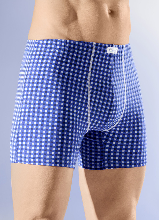 Pants & Boxershorts - Viererpack Pants mit Dehnbund, in Größe 005 bis 011, in Farbe 2X ROYALBLAU-SCHWARZ-WEISS, 2X UNI ROYALBLAU