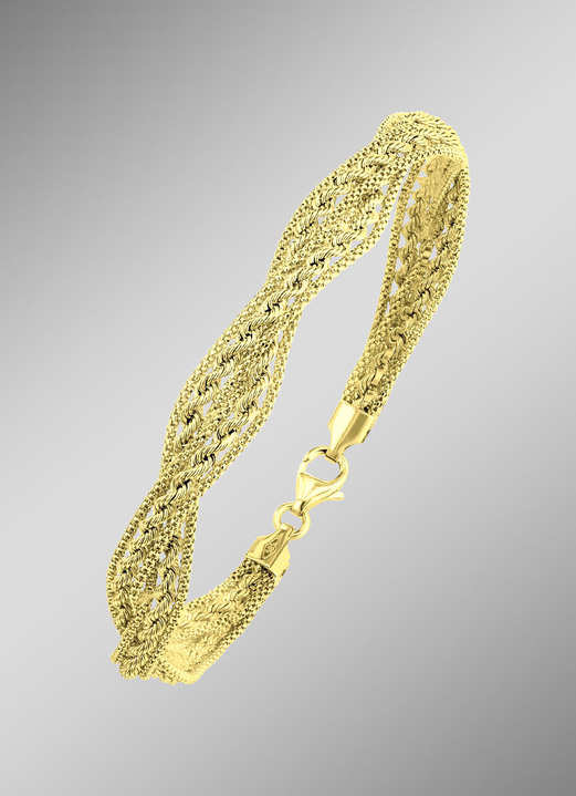 Armbänder - Diamantiertes Kordelketten-Armband, in Farbe  Ansicht 1