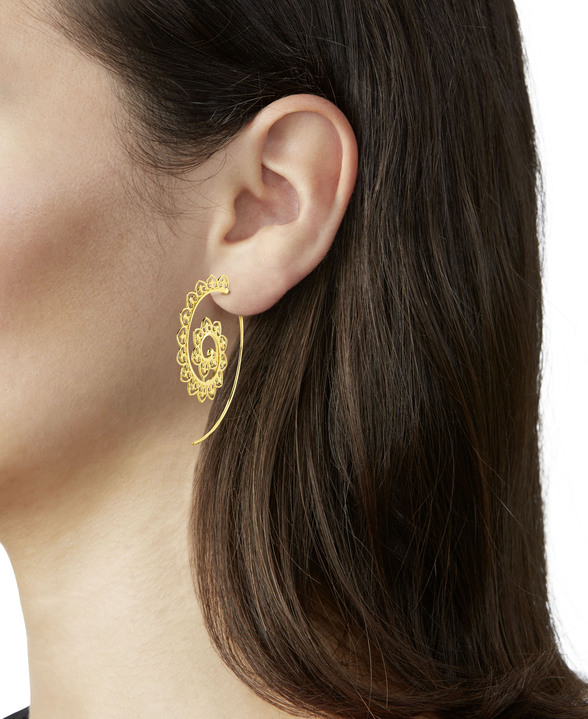 Ohrschmuck - Filigrane Ohrringe aus Gold, in Farbe  Ansicht 1