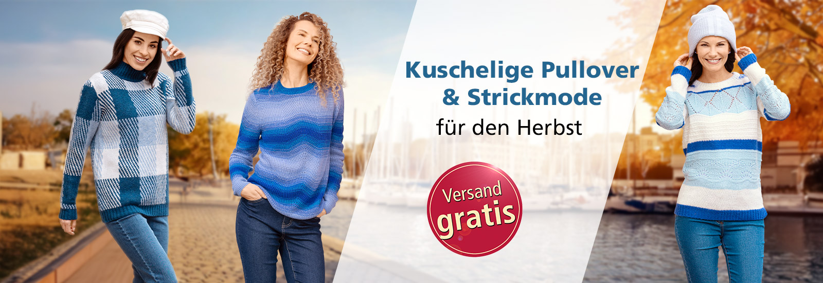 Entdecken Sie unsere schicken Pullover und Strickjacken für Damen in unserem Onlineshop